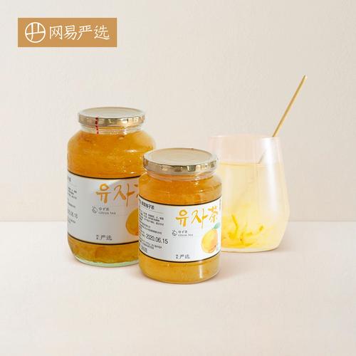 网易严选韩国制造蜂蜜柚子茶进口原产水果茶冲泡饮品瓶装果酱